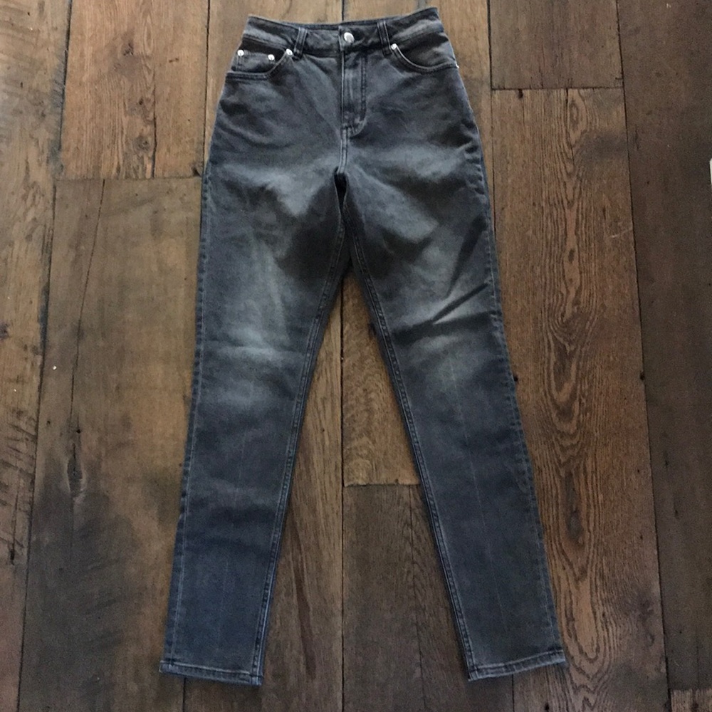NWOT Cheap Monday Gray High Wasted Jeans